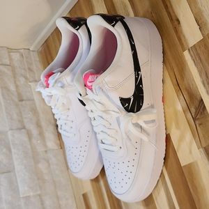 Nike, size 11, white/pink/black